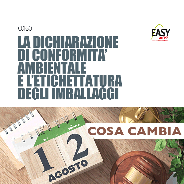 La Dichiarazione di Conformità ambientale e l'etichettatura degli imballaggi